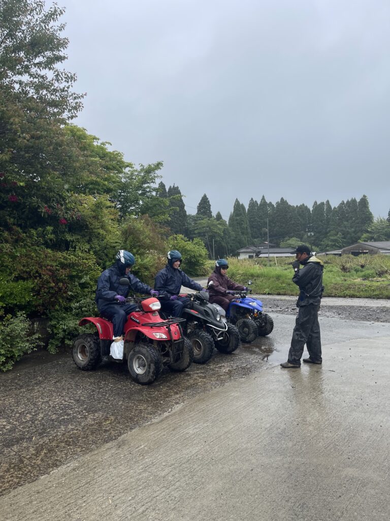 小雨は気にせず